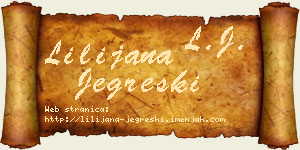 Lilijana Jegreški vizit kartica